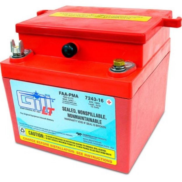 Picture of 7243-16 Gill Battery SEALED ACID BATTERY 24V 16A