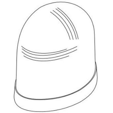 Picture of 68-2290005-34 Whelen LENS STROBE CLEAR SHIELDED