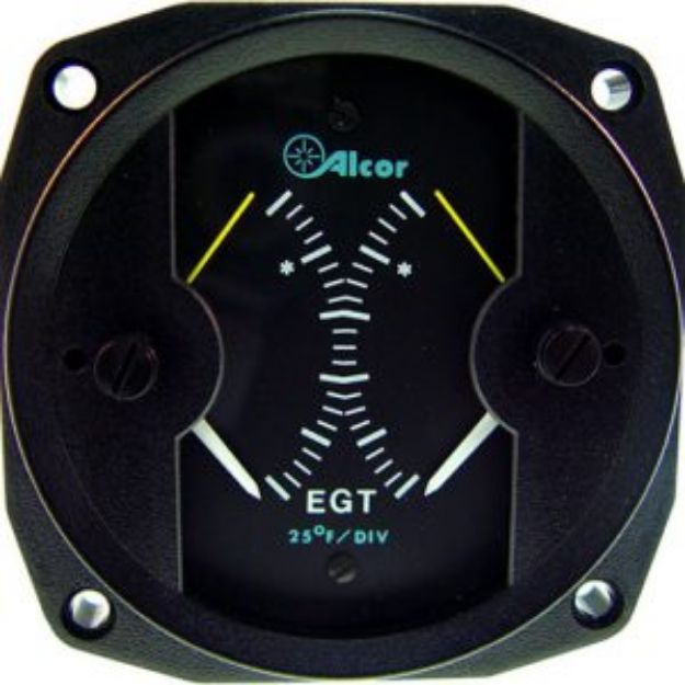 Picture of 46155 Alcor EGT/EGT Type K Dual Meter 3-1/8"