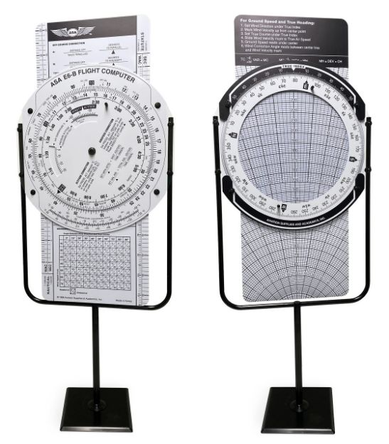 Teach flight calculations visually with the ASA E6B-CLASS—an oversized, fully functional E6B flight computer perfect for classroom training. Free shipping from Air Power, Inc.