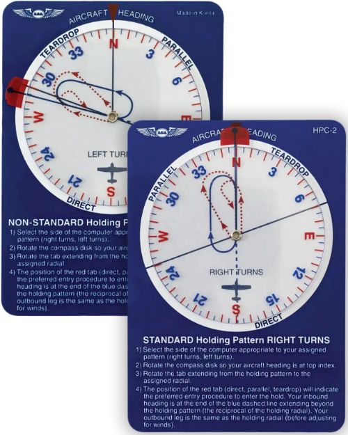 Shop the ASA Holding Pattern Visualizer HPC-2 — the ultimate pocket-sized tool for mastering holding pattern entries. FAA Knowledge Exam approved. Perfect for pilots and flight instructors.
