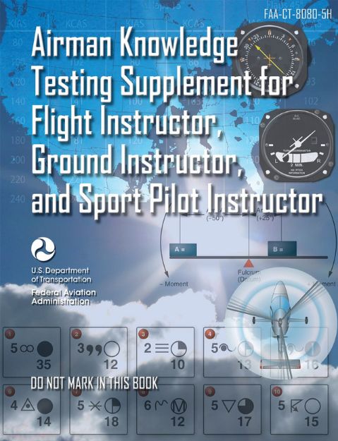 Picture of ASA Airman Knowledge Testing Supplement for Flight Instructor, Ground Instructor, and Sport Instructor