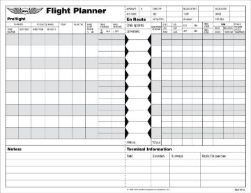 Picture of FP-3 ASA FLIGHT PLANNER PAD