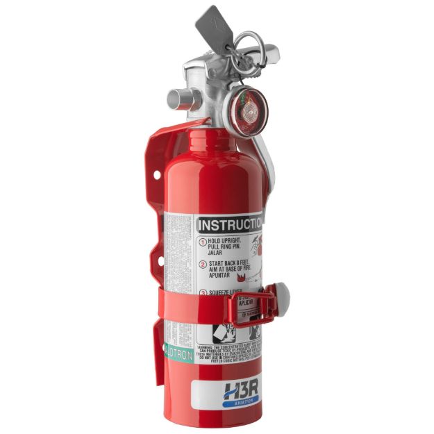 Picture of A384T H3R Aviation 1.4 lb. Red Fire Extinguisher, with bracket