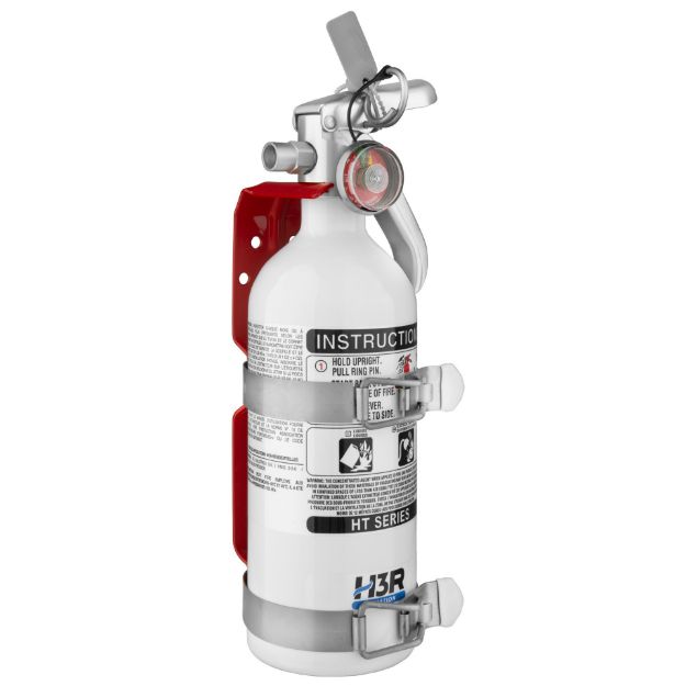 Picture of A537TS H3R Aviation 1.79 lb. White Fire Extinguisher, with bracket
